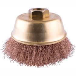 TORK CRAFT Wire Cup Brush Non Sparking Crimped Wire 100mmxm14 Bulk